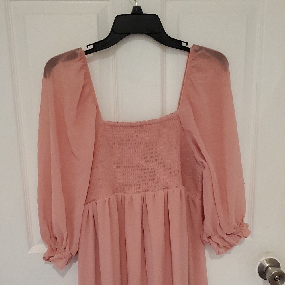 Maternity Blush Maxi Dress